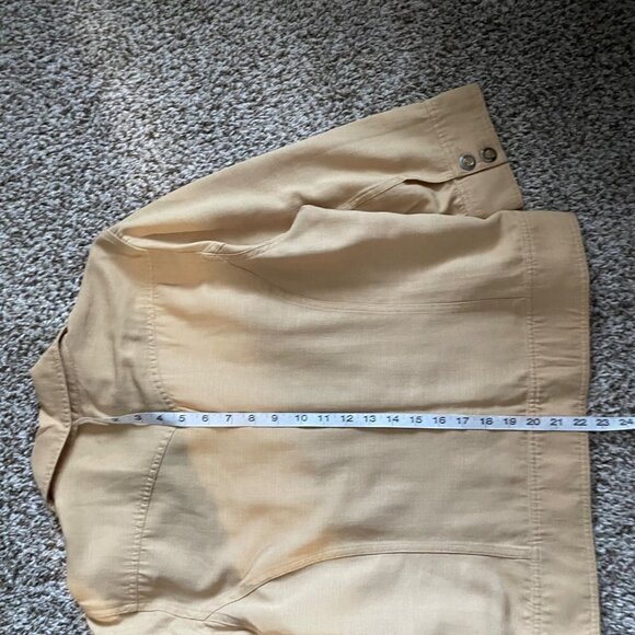 Christopher & Banks Yellow Lightweight Button Up Jacket Women's Size XL Pockets - Picture 8 of 8
